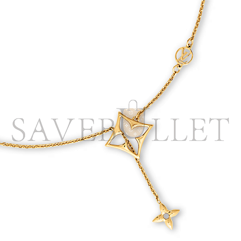 LOUIS VUITTON LV FLOWERGRAM NECKLACE M01234